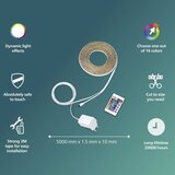 Philips - LED RGB prigušiva traka 5 m, 12 W, 230 V + daljinski upravljač | Eponuda.com