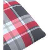  Sklopiva ležaljka za sunčanje s crvenim kariranim uzorkom 175x54x8,5 cm Oxford tkanina | shoptok.hr