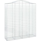  Obokane gabion košare 3 kosi 200x50x220/240 cm pocinkano železo | Shoptok.si