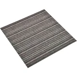Tepih 20 pcs Prugasta antracit 50 x 50 cm 100% Polipropilen - Prugasta antracit