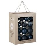 Dekordom novogodišnja dekoracija - hanging bauble glass set 26pcs 7cm 1143780 - blue - edl ( 041294 ) | ePonuda.com