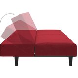  Dvosjed na razvlačenje crvena boja vina baršunasti | shoptok.hr
