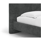 Micadoni Tamno sivi tapecirani bračni krevet s podnicom 160x200 cm Vera – | shoptok.hr