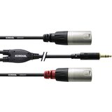 Cordial KORDIJALNI 3M REAN vtič 3.5MM / 2X XLR M 3M REAN klinken 3\,5MM/2X XLR M, (20428111) | Shoptok.si