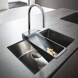 Hansgrohe 73837000 Aquno Select M81 vrtljiva izvlečna kuhinjska armatura Slike