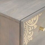 vidaXL Ormarić / Komoda Siva i zlatna 60 x 33.5 x 75 cm | shoptok.hr