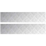  Stepenica Pravokutni 2 pcs Srebrno 90 x 20 cm Aluminij | shoptok.hr