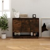 vidaXL komoda dimljeni hrast 97x31x75 cm iverna plošča Cene