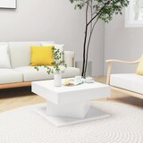 vidaXL Klubska mizica bela 57x57x30 cm iverna plošča Cene