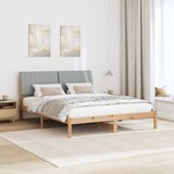  Krevetna konstrukcija Smeđa 150 x 200 cm Čvrsto borovo drvo | shoptok.hr