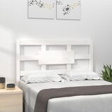 Maison Chic posteljno vzglavje - vzglavna omarica - nočna omarica belo 105,5x4x100 cm trdna borovina, (21706044) | Shoptok.si