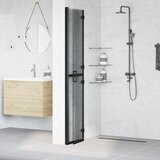  Walk-In zid za tuširanje Crna 80 x 6,5 x 190 cm | shoptok.hr