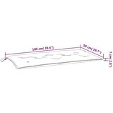  Jastuk za vrtnu klupu zeleni 100 x 50 x 7 cm od tkanine Oxford - Zelena 100 x 50 x 7 cm 1 | shoptok.hr
