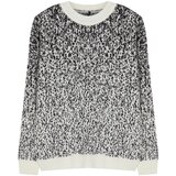 Trendyol Curve Gray Melange Stoned Knitwear Sweater Cene