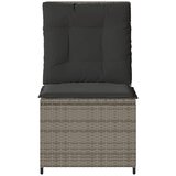  Nagibna vrtna sofa s jastucima siva od poliratana | shoptok.hr