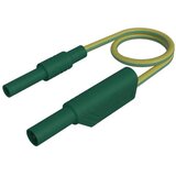 SKS Hirschmann MAL S WS-B 50/2\,5 ge/gn varnostni merilni kabel 4 mm varnostna vtičnica 4 mm varnostni vtič\, z možnostjo zlaganja 50 cm rumeno-zelena 1 kos, (20520924) | Shoptok.si