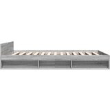 vidaXL Okvir za krevet s ladicama boja hrasta 140x200 cm drveni | shoptok.hr