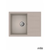 Milo Granitna sudopera Retto 65x50cm Pure sand ø90 | Eponuda.com