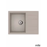 Granitna sudopera Retto 65x50cm Pure sand ø90