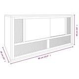 vidaXL Terarij iz konstruiranega lesa 80x40x40 cm | Shoptok.si