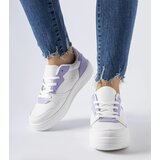 Gemre White sneakers with a purple accent Fournie | shoptok.hr