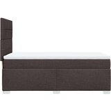  Krevet s oprugama i madracem tamnosmeđi 80x200 cm od tkanine | shoptok.hr