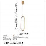 Opviq Luster Can 13561, Metalni, 16W LED, Zlatna boja | Eponuda.ba
