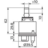 Rosan keramički mešač-40b, sa nožicom | Eponuda.com