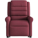 vidaXL Električni masažni naslonjač na podizanje od tkanine boja vina | shoptok.hr