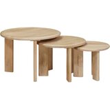  Stolovi za kavu na sklapanje 3 pcs Crna Čvrsto drvo manga | Eponuda.ba