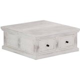vidaXL stolić za kavu bijeli 70 x 70 x 30 cm od masivnog drva manga | shoptok.hr