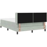  s opruga kutije Svijetlo siva 200 x 160 cm Baršun | shoptok.hr
