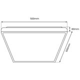  LED prigušiva plafonska svetiljka QUADRO LED/66W/230V 3000-6000K bela + daljinski upravljač | Eponuda.com