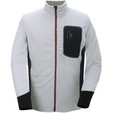 2117 TJÄLLMO- Men's sweatshirt (brushed fleece) - Pearl gray Cene