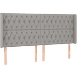  Box spring s madracem LED svjetlosivi 200x200 cm tkanina | shoptok.hr