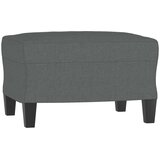  Fotelj s stolčkom za noge temno siv 60 cm blago | Shoptok.si