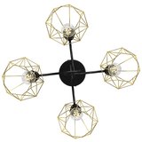  Plafonski luster BERGEN 4xE27/60W/230V crna/zlatna | Eponuda.com