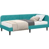  Kutni okvir kreveta Tirkizna 90 x 190 cm Baršun | Eponuda.com