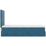 vidaXL okvir kreveta s madracima tamnoplavi 90x200cm baršunasti | shoptok.hr
