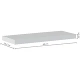Zidna polica FIXY 60x23,5x3,8 cm mdf/drvo, bijela