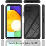 Techsuit Defense360 Pro + Zaščita zaslona - Samsung Galaxy A22 5G - črna | Shoptok.si
