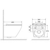 Geberit KOGEDSLINEWC01TD01W S-Line WC školjka s kompletom Duofix 458.103.00.1 Delta01 | Shoptok.si
