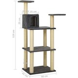 vidaXL penjalica za mačke sa stupovima za grebanje tamnosiva 119 cm | shoptok.hr