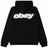 Obey Gaze extra heavy zip hood Crna | shoptok.hr