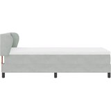  Krevet s opruga kutije Svjetlosiva 80 x 200 cm Baršun | shoptok.hr