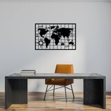 Wallity Zidna dekoracija Mapa svijeta 7, 90 x 58 cm, Crna | Eponuda.ba