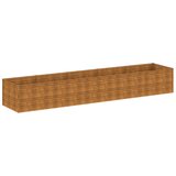 vidaXL Vrtna visoka greda 479x100x69 cm corten jeklo, (20798679) | Shoptok.si