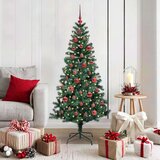 vidaXL Umjetna preddekorirana božićna jelka med 150 LED Zelena 150 cm | Shoptok.si