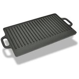 vidaXL Ploča za roštilj od lijevanog željeza reverzibilna 50 x 23 cm | shoptok.hr