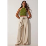  ženske pantalone NS00388, bež Cene